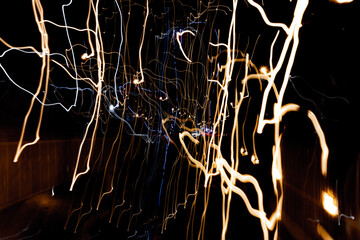 Some Abstract lights of warm colors.