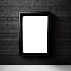 Transparent Black Frame Mockup