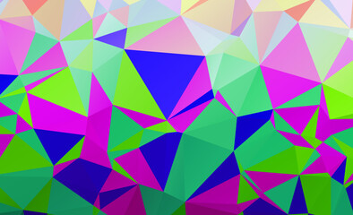 Abstract Color Polygon Background Design, Abstract Geometric Origami Style With Gradient - Vector