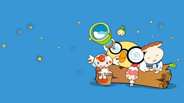 animated cartoons characters background, 2d animation 