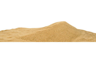 Fototapeta na wymiar pile of sand isolated