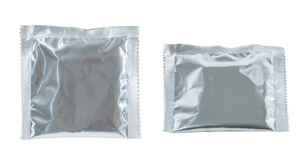 white plastic foil package