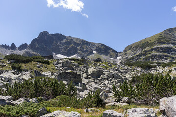 Landscape of Rila Mountain near The Scary lake, Bulgaria