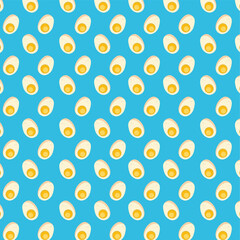 Egg. Healthy food. Diet ingredient. Kitchen, cook, eat. Pattern, texture, background. Packaging design, wrapping paper.