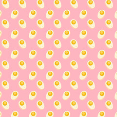 Egg. Healthy food. Diet ingredient. Kitchen, cook, eat. Pattern, texture, background. Packaging design, wrapping paper.