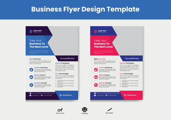Creative Corporate & Business Flyer Template Design