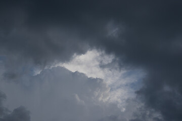 Naklejka na ściany i meble Summer storm clouds - background use with copy space