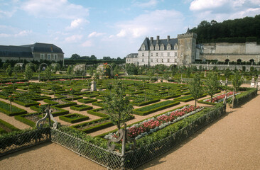 Jardins, Chateau, Villandry, Indre et Loire, 37, France