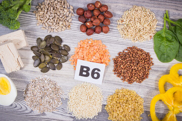 Healthy nutritious food as source natural vitamin B6, fiber and other minerals