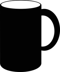 Obraz premium Cup icon, minimal flat design style. Coffee mug vector illustration