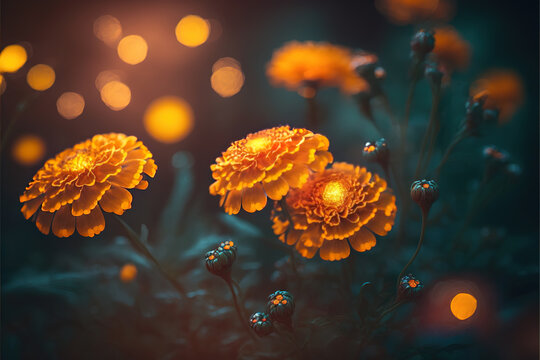 Nature Marigold Wallpaper