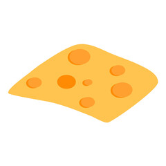 slices of cheese graphic illustration