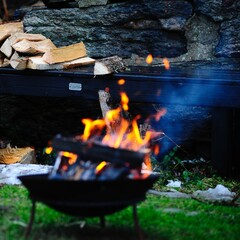 Fire in the garden