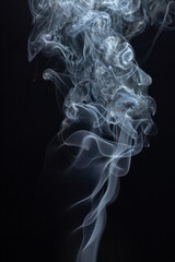smoke on black