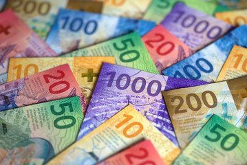 Obraz premium Swiss francs