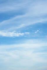 Blue sky with clouds, for backgrounds or textures