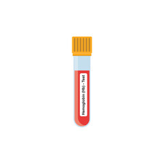 Hemoglobin Blood Test Concept Design. Vector Illustration.