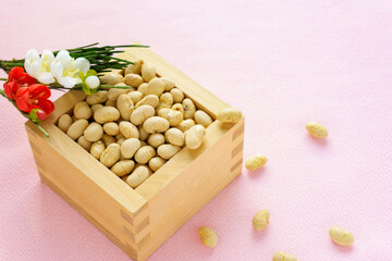 節分豆まきイメージの背景