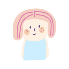 cute girl pink hair