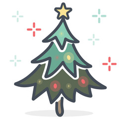 christmas tree vector