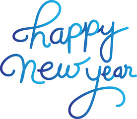 2023 Gradient typography logo design. Happy new year 2023 Lettering  