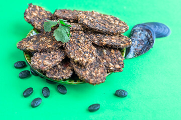 chips and vitamins from kelp and seaweed