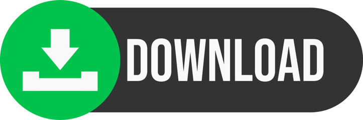 Dark download button. Dark theme button for download.