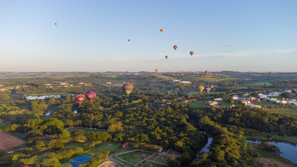 Location for weekends and holidays with balloon flights in the city of Boituva-SP