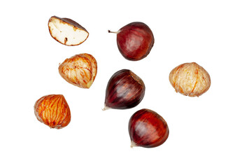 Сhestnuts isolated on a white background