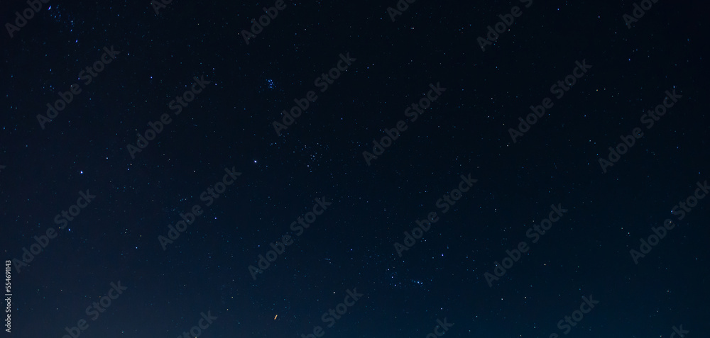 Wall mural panorama blue night sky .dark blue sky.starry nigth.