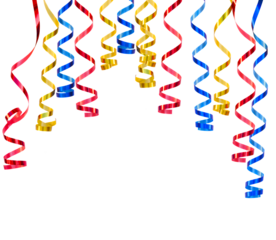 Multicolored curling paper