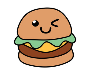 burger cartoon character