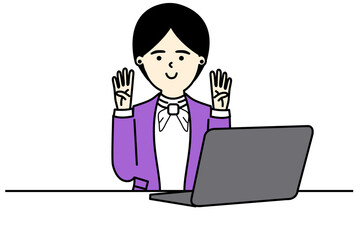 Office Woman Character