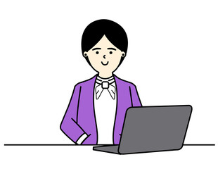 Office Woman Character