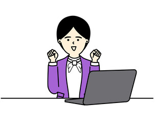 Office Woman Character