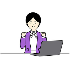 Office Woman Character