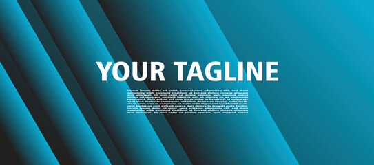 Obraz premium Geometric dark blue abstract background. Triangle shapes with lines stripe and light composition. Modern design. Vector illustration