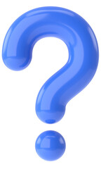 Fototapeta premium Question mark sign. 3D question mark.