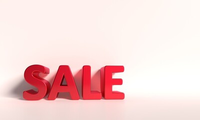 3D style Shopping day Sale banner template design