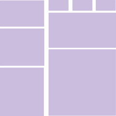 vector illustration set of purple rectangular sticker shapes