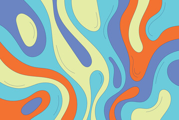 Groovy textures background. psychedelic wave pattern