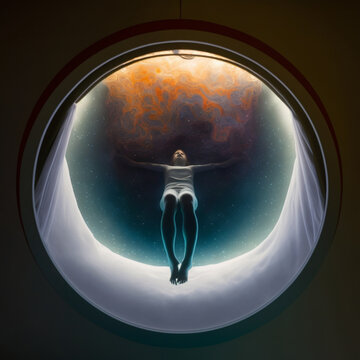 Levitating in a float tank -- generative AI