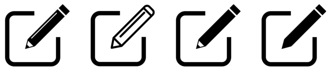 Obraz premium Edit pen icons. Vector illustration isolated on white background