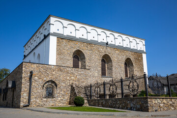 The old Jewish synagogue in the city of Satanov.