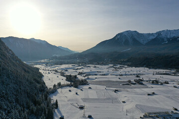 Winterpanorama Imst Tirol