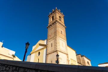 Obraz premium Exterior view from San Roque church, in Oliva (Valencia, Spain).