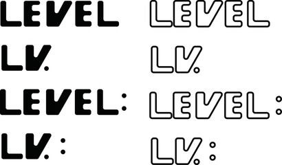 level collection set hand holding a word