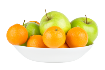Fresh fruits isolated on transparent background. PNG format	

