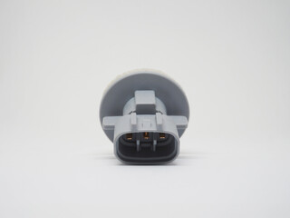 electric pressure sensor isolated on white background. car spare parts