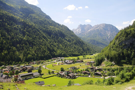 A path through Berchtesgaden National park from Ramsau to Weissbach bei Lofer	